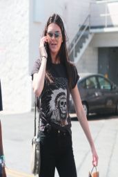 Kendall Jenner Street Style - Shopping in Studio City - April 2014