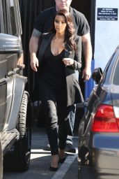 Kim Kardashian - Leaving a Studio in Los Angeles - April 2014