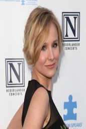 Kristen Bell in Alberta Ferretti Dress at 2nd Light Up The Blues Concert in Los Angeles