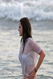 Lana recording West Coast music video at Marina Del Rey 