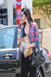 Laura Prepon Street Style - Gets Her Mail - April 2014