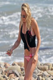 LeAnn Rimes Bikini Candids - Beach in California - April 2014
