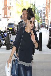 Lily Allen Casual Style - Visiting BBC Radio 1 Studios in London - April 2014