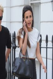 Lucy Watson in Tight Skirt - Out in London - April 2014