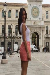 Melita Toniolo in Mini Dress - Facebook, April 2014