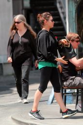 Mila Kunis in Leggings - Attending a Pilates Class in Los Angeles - April 2014