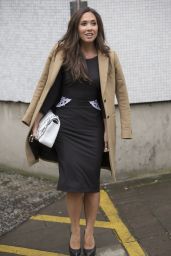 Myleene Klass Casual Style - Leaving the ITV studios in London - April 2014