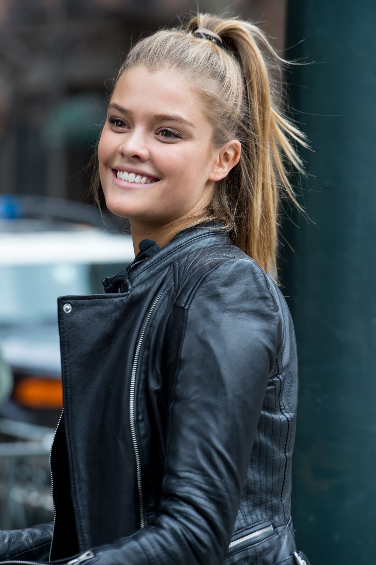 Nina Agdal in New York City On the Streets of Manhattan