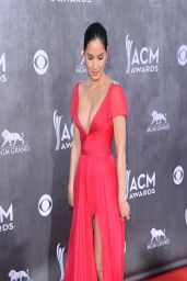 Olivia Munn Wearing Reem Acra Dress - 2014 Academy Of Country Music Awards