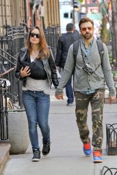 Olivia Wilde and Jason Sudeikis With Baby Son - Out in New York City - April 2014