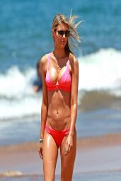 Paige Butcher in Pink Bikini - Maui beach - April 2014