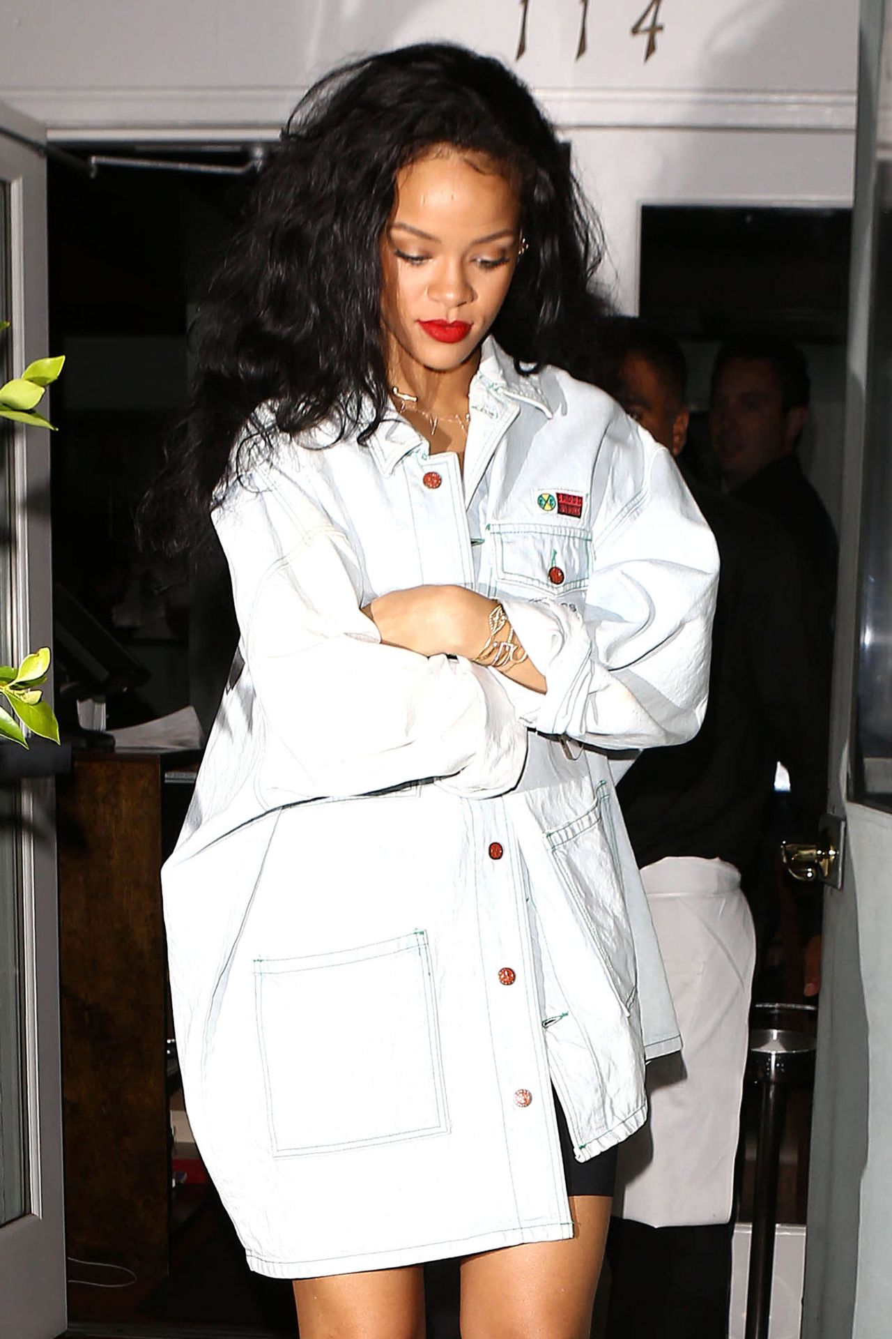 Rihanna Night Out Style - Arrives at Giorgio Baldi Restaurant in Santa ...