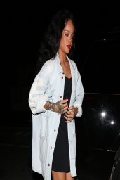 Rihanna Night Out Style - Arrives at Giorgio Baldi Restaurant in Santa Monica - April 2014