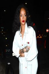 Rihanna Night Out Style - Arrives at Giorgio Baldi Restaurant in Santa Monica - April 2014