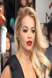 Rita Ora Wearing Barbara Casasola Black Dress - 2014 MTV Movie Awards in Los Angeles