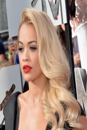 Rita Ora Wearing Barbara Casasola Black Dress - 2014 MTV Movie Awards in Los Angeles