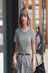 Taylor Swift in Mini Dress - Out in New York City - April 2014