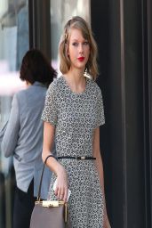 Taylor Swift in Mini Dress - Out in New York City - April 2014