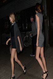 Taylor Swift & Karlie Kloss Night Out Style - Out in New York City - April 2014