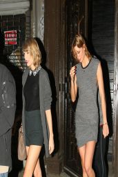 Taylor Swift & Karlie Kloss Night Out Style - Out in New York City - April 2014