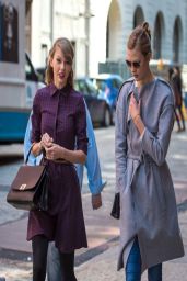 Taylor Swift & Karlie Kloss - Out in New York