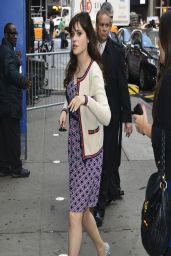 Zooey Deschanel - Visits Good Morning America in New York City - April 2014