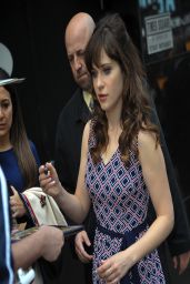 Zooey Deschanel - Visits Good Morning America in New York City - April 2014