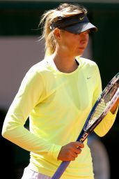  Maria Sharapova training for 2014 French Open