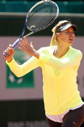  Maria Sharapova training for 2014 French Open
