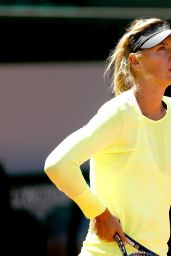  Maria Sharapova training for 2014 French Open