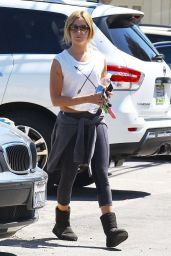 Ashley Tisdale - Leaving Yoga Class in Studio City - May 2014