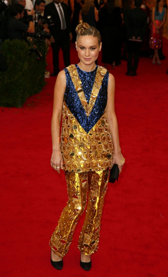 Brie Larson Wearing Prada – 2014 Met Costume Institute Gala • CelebMafia