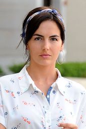 Camilla Belle in Ripped Jeans - Out in Beverly Hills - May 2014