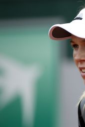 Caroline Wozniacki – 2014 French Open Practice • CelebMafia