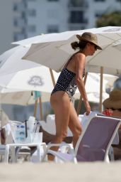 Daisy Fuentes in a Swimsuit at a Miami Beach - May 2014
