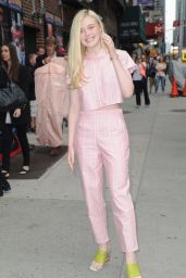 Elle Fanning at the Late Show with David Letterman, New York City, May 2014