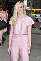Elle Fanning at the Late Show with David Letterman, New York City, May 2014
