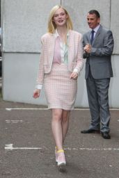 Elle Fanning Style - Leaving ITV Studios in London - May 2014