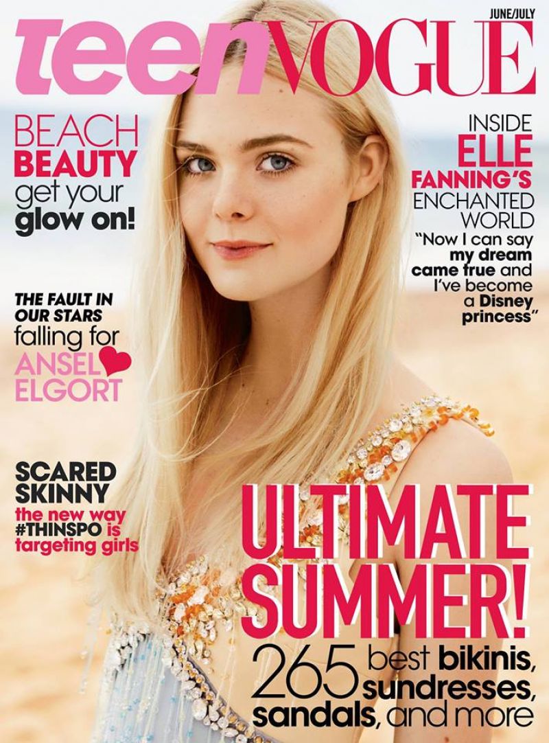 Magazine   Elle Fanning Teen Vogue Magazine June July 2014 Cover 1 