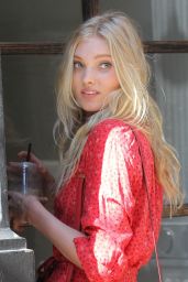 Elsa Hosk Casual Style - Enters a Building in Tribeca - New York City
