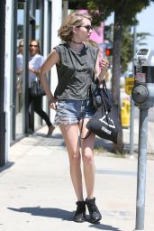 Emma Roberts in Shorts - Out in Los Angeles - May 2014