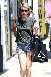 Emma Roberts in Shorts - Out in Los Angeles - May 2014