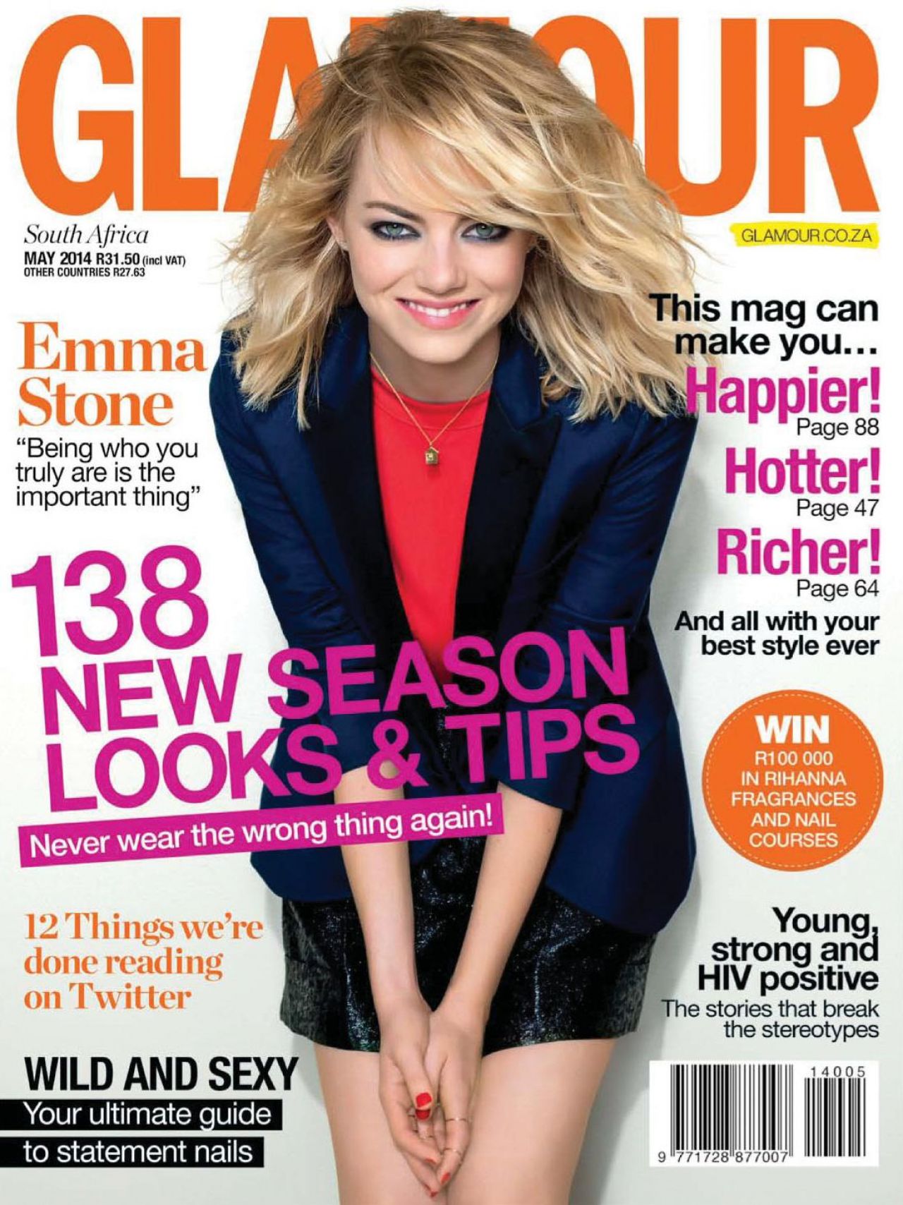 Emma Stone - Glamour Magazine (South Africa) May 2014 Issue • CelebMafia