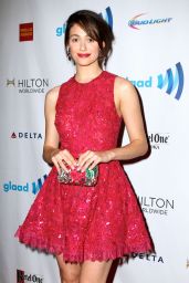 Emmy Rossum in Elie Saab Dress - 25th Annual GLAAD Media Awards