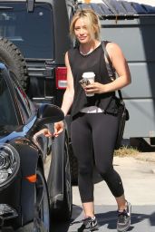 Hilary Duff in Leggings – Out in Los Angeles - May 2014