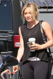 Hilary Duff in Leggings – Out in Los Angeles - May 2014