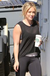 Hilary Duff in Leggings – Out in Los Angeles - May 2014