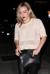 Hilary Duff Night Out Style - Leaving Craig’s Restaurant in West Hollywood - May 2014