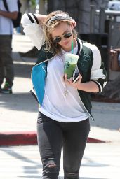 Hilary Duff - Outing to Starbucks in West Hollywood - May 2014