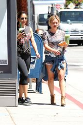 Hilary Duff Stops for Coffee at Starbucks in West Hollywood - May 2014